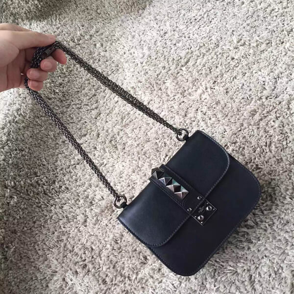 15AW V210 ヴァレンティノスーパーコピー "Glam lock noir" small shoulder bag IW3B0398VIT